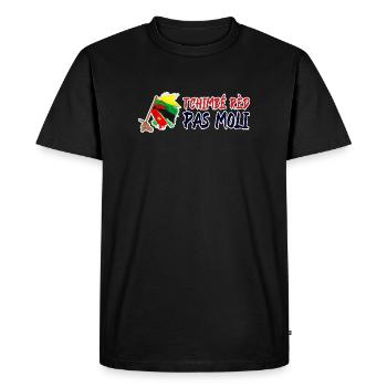 Tchimbé rèd pas moli Martinique Guadeloupe Guyane - T-shirt Premium bio Homme - noir - Devant - Nico (187cm)