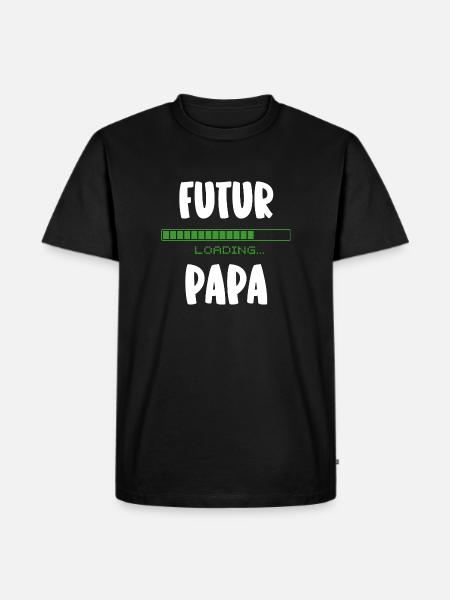futur papa - T-shirt Premium bio Homme - noir