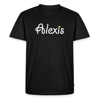 Alexis - T-shirt Premium bio Homme - noir - Devant - Nico (187cm)