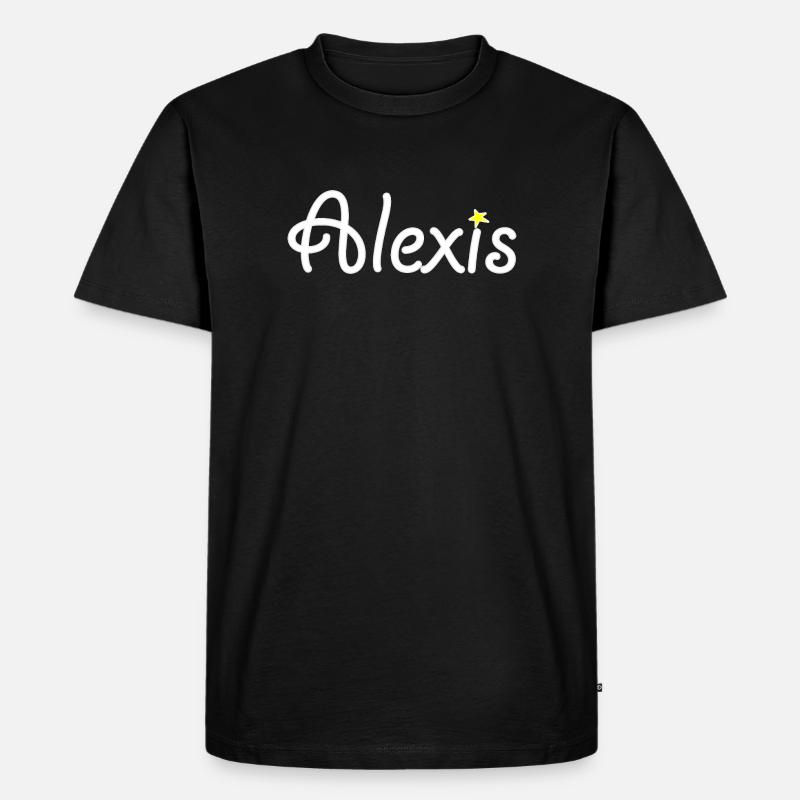 Alexis - Männer Premium Bio T-Shirt - Schwarz