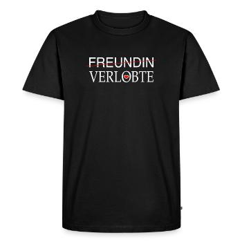 Fiancé Fiancé Proposition de mariage Amour - T-shirt Premium bio Homme - noir - Devant - Nico (187cm)