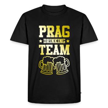 L’équipe de beuverie de Prague - T-shirt Premium bio Homme - noir - Devant - Nico (187cm)