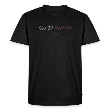 super mamou - T-shirt Premium bio Homme - noir - Devant - Nico (187cm)