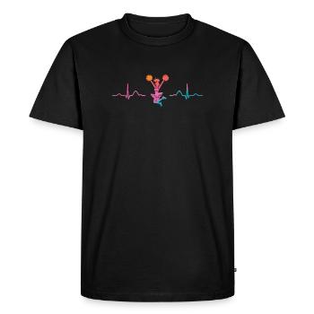Cheerleader Cheer Mom Cheerleading - Men's Premium Organic T-Shirt - black - Front - Nico (187cm)