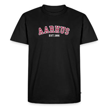 Aarhus Fondée en 1996 - T-shirt Premium bio Homme - noir - Devant - Nico (187cm)