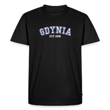 Gdynia Fondée en 2006 - T-shirt Premium bio Homme - noir - Devant - Nico (187cm)