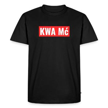 T-shirt streetwear mème polonais de KWA MĆ - T-shirt Premium bio Homme - noir - Devant - Nico (187cm)