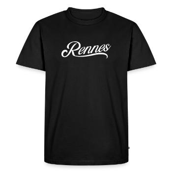 Rennes - T-shirt Premium bio Homme - noir - Devant - Nico (187cm)