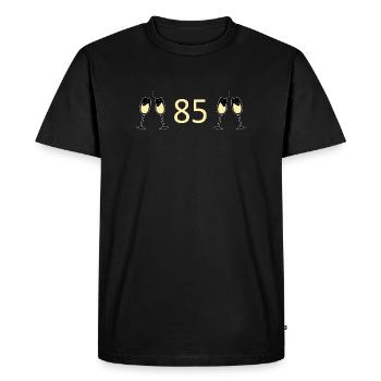 85th Birthday 85 Years Jubilee 85 Number 85 - Men's Premium Organic T-Shirt - black - Front - Nico (187cm)