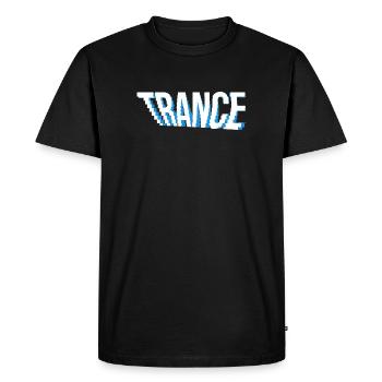 Conception de logo de musique trance. - T-shirt Premium bio Homme - noir - Devant - Nico (187cm)