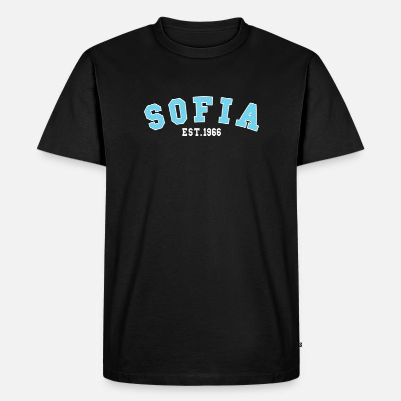 Sofia gegründet 1966 - Männer Premium Bio T-Shirt - Schwarz