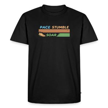 PACE STUMBLE SOAR - T-shirt Premium bio Homme - noir - Devant - Nico (187cm)