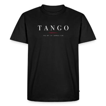 Le tango : l’art de la connexion - T-shirt Premium bio Homme - noir - Devant - Nico (187cm)