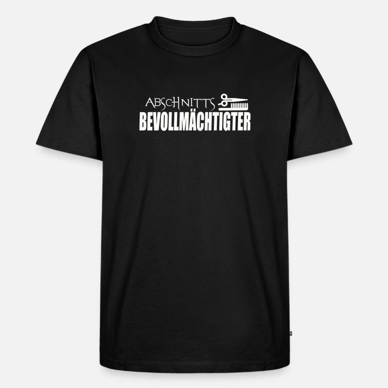 ABSCHNITTSBEVOLLMÄCHTIGTER - Männer Premium Bio T-Shirt - Schwarz