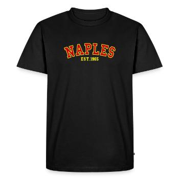 Naples Est.1965  - Men's Premium Organic T-Shirt - black - Front - Nico (187cm)