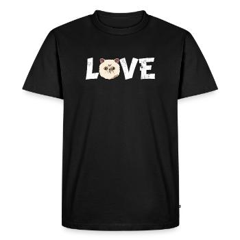 ECG de battement de cœur en bateau Drôle de vie sur le lac à la voile - T-shirt Premium bio Homme - noir - Devant - Nico (187cm)