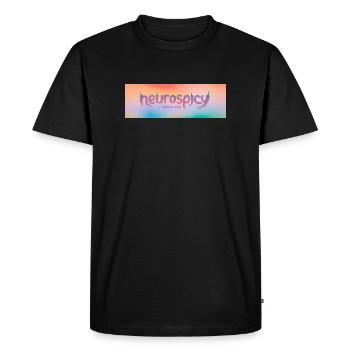 Neuroépicé – Léger à sauvage - T-shirt Premium bio Homme - noir - Devant - Nico (187cm)