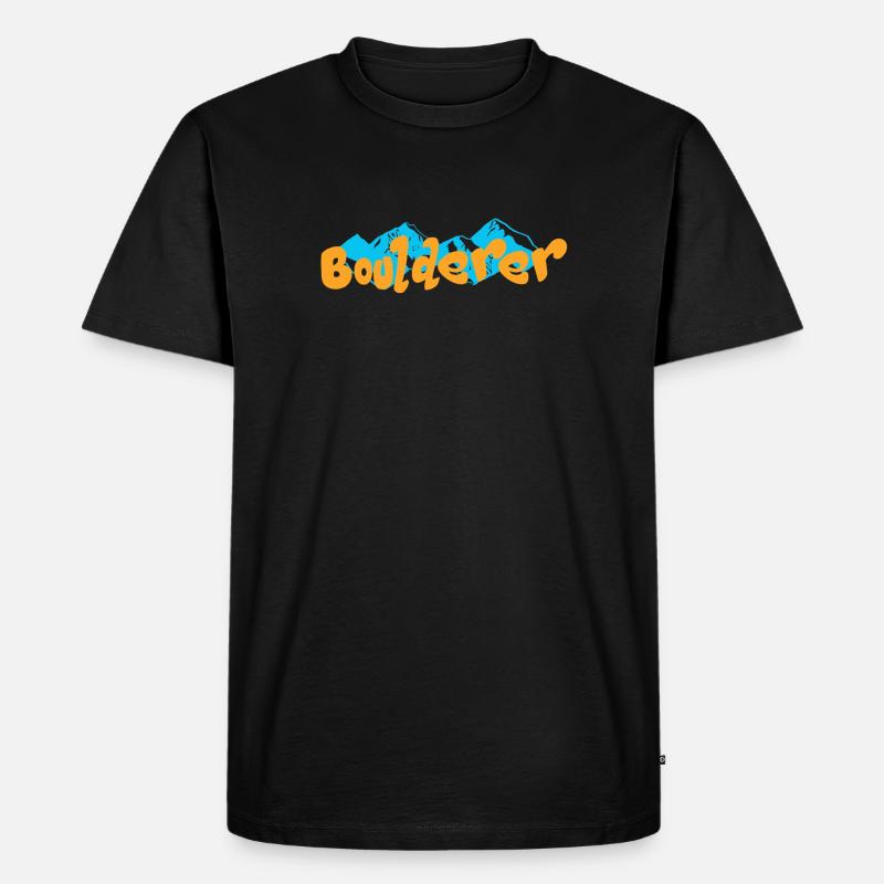 Bouldern Boulderer - Männer Premium Bio T-Shirt - Schwarz