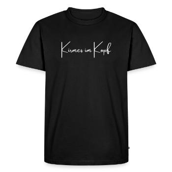 Funfair in the head | Greysoul Thoughts - Men's Premium Organic T-Shirt - black - Front - Nico (187cm)
