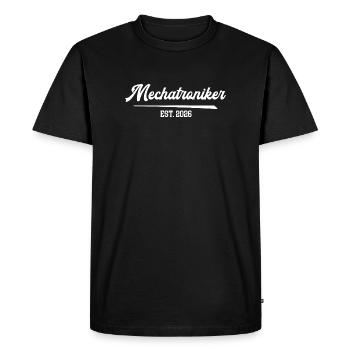 Mechatronics Technician 2026 Mechatronics Automotive Mechanic - Men's Premium Organic T-Shirt - black - Front - Nico (187cm)