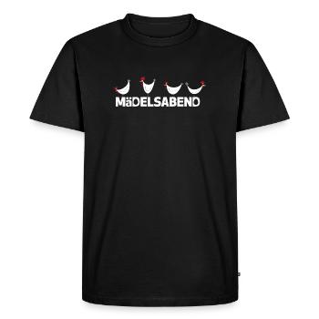 Soirée des filles - Enterrement de vie de garçon - Soirée filles - Poules - T-shirt Premium bio Homme - noir - Devant - Nico (187cm)