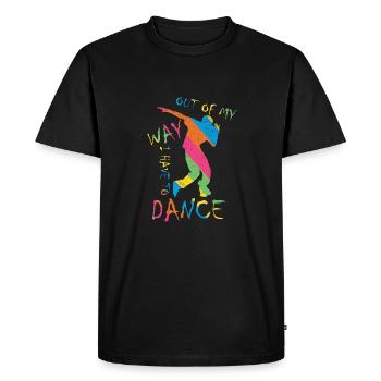 Sur le chemin, je dois danser les danseurs du parti - T-shirt Premium bio Homme - noir - Devant - Nico (187cm)