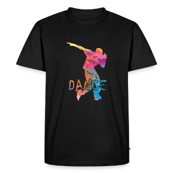 Sur le chemin, je dois danser les danseurs du parti - T-shirt Premium bio Homme - noir - Devant - Nico (187cm)