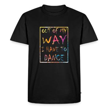 Sur le chemin, je dois danser les danseurs du parti - T-shirt Premium bio Homme - noir - Devant - Nico (187cm)