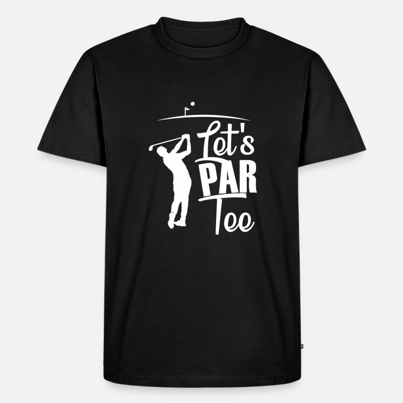 Golf Geschenk Witz Golfspieler Golfer - Männer Premium Bio T-Shirt - Schwarz