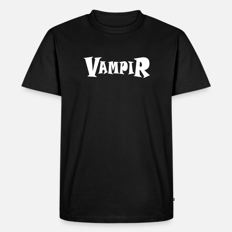 VAMPIR - Männer Premium Bio T-Shirt - Schwarz