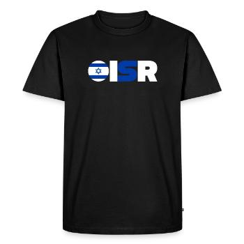 Israël - T-shirt Premium bio Homme - noir - Devant - Nico (187cm)