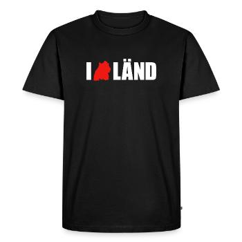 J’aime Länd Baden-Wurtemberg - T-shirt Premium bio Homme - noir - Devant - Nico (187cm)