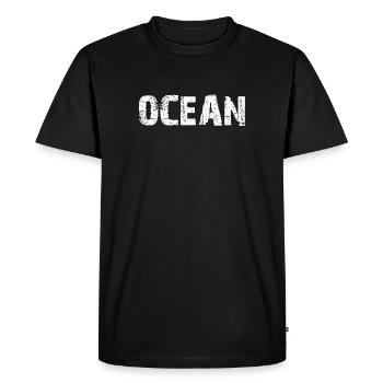 OCEAN - Men's Premium Organic T-Shirt - black - Front - Nico (187cm)