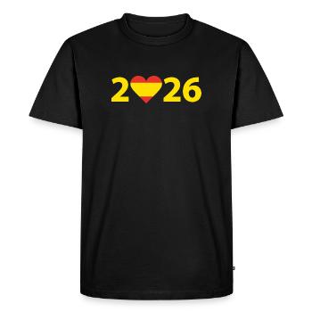 J’aime l’Espagne 2026, vacances en Espagne 2026 - T-shirt Premium bio Homme - noir - Devant - Nico (187cm)