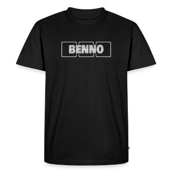 Idée cadeau Benno - T-shirt Premium bio Homme - noir - Devant - Nico (187cm)