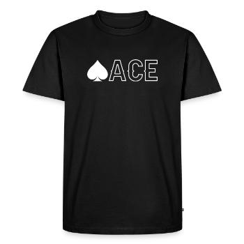 Jeu de cartes de pique - T-shirt Premium bio Homme - noir - Devant - Nico (187cm)