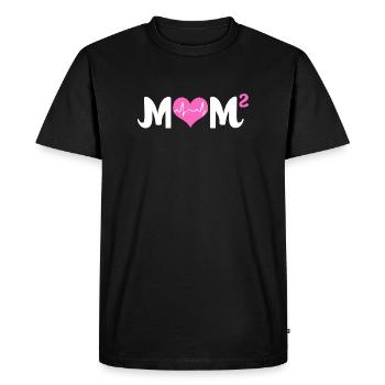 Cadeau de maman des jumeaux Maman des jumeaux - T-shirt Premium bio Homme - noir - Devant - Nico (187cm)
