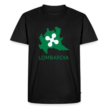 lombardy Italy 1 - Men's Premium Organic T-Shirt - black - Front - Nico (187cm)