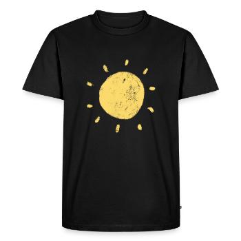 Sun - Men's Premium Organic T-Shirt - black - Front - Nico (187cm)