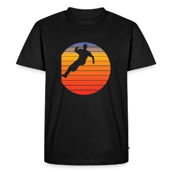 Parkour Runner Retro Gift Parcour Run - T-shirt Premium bio Homme - noir - Devant - Nico (187cm)