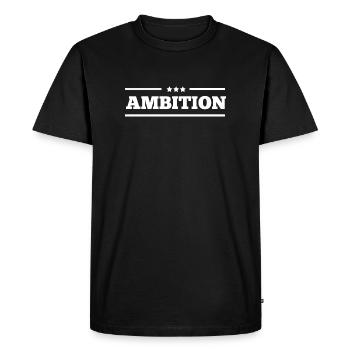 Ambition - T-shirt Premium bio Homme - noir - Devant - Nico (187cm)