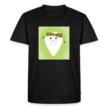 Enfant fleur - T-shirt Premium bio Homme - noir - Devant - Nico (187cm)