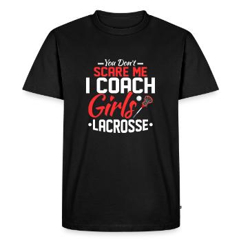 Tu ne me fais pas peur I Coach Girls Lacrosse Woman pl - T-shirt Premium bio Homme - noir - Devant - Nico (187cm)