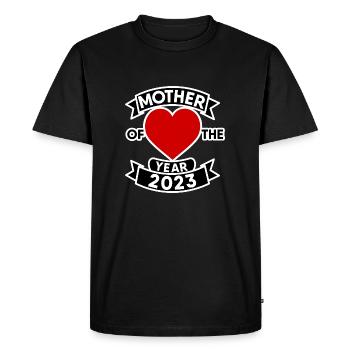 Mère de l’année 2023 : Hommage réconfortant - T-shirt Premium bio Homme - noir - Devant - Nico (187cm)