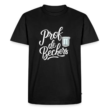 Prof de bechers - T-shirt Premium bio Homme - noir - Devant - Nico (187cm)