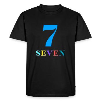 Seven-7e anniversaire - T-shirt Premium bio Homme - noir - Devant - Nico (187cm)