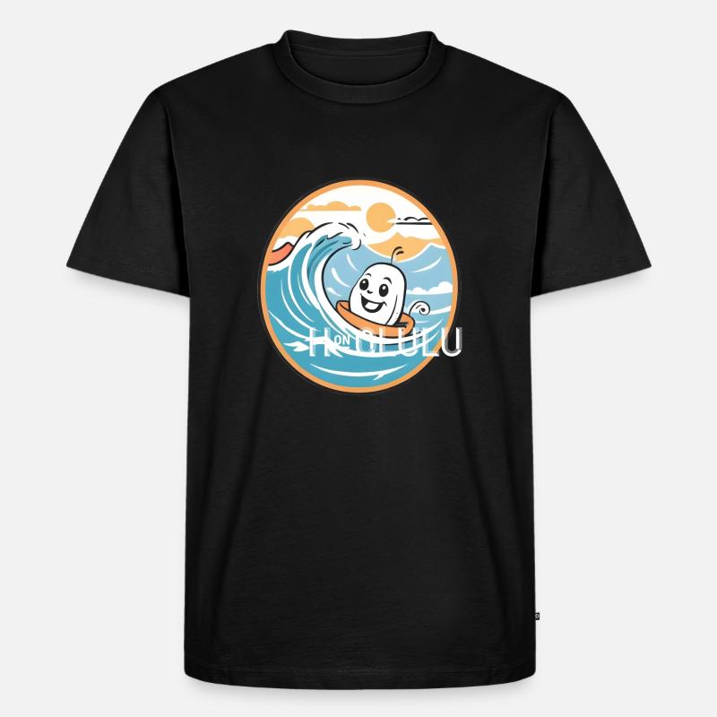Honolulu Hawaii USA Geschenk Geschenkidee - Männer Premium Bio T-Shirt - Schwarz