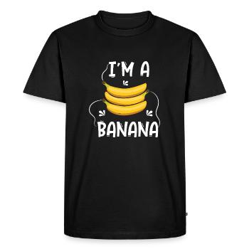 I’m a Banana – Motif de banane amusant et unique - T-shirt Premium bio Homme - noir - Devant - Nico (187cm)
