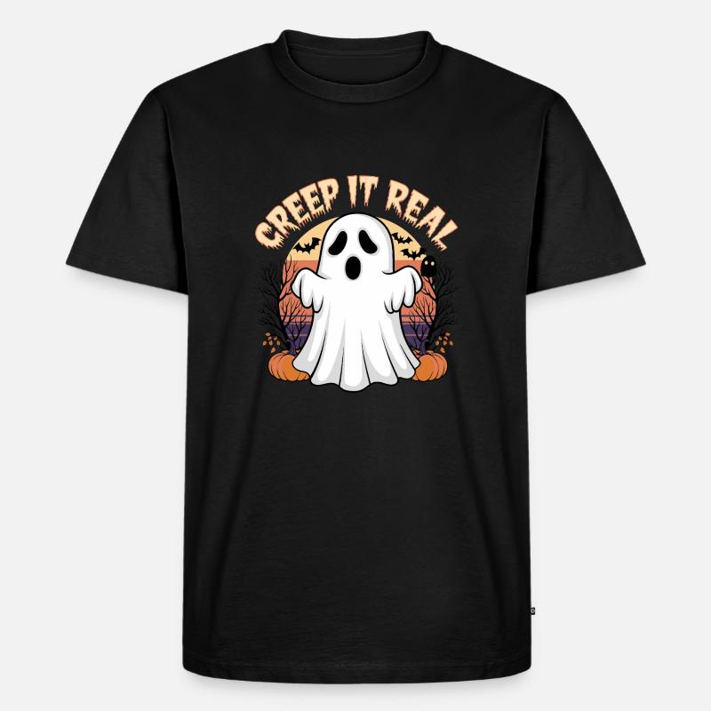 Grusel es echt - Männer Premium Bio T-Shirt - Schwarz