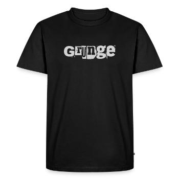Conception de logo en détresse de musique grunge - T-shirt Premium bio Homme - noir - Devant - Nico (187cm)
